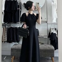 Đầm váy cố tay bồng xinh xắn tiểu thư 3 màu