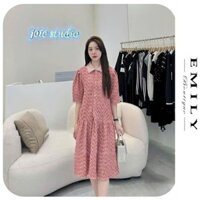 ĐẦM VÁY DẠ N8528 CÔNG SỞ DỰ TIỆC MÀU THU-ĐẦM BẦU THIẾT KẾ DÁNG BABAY LOLL CHÂN VÁY ĐUÔI CÁ XẾP LY SANG CHẢNH HOTTREND