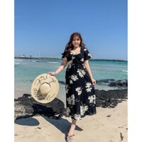 Đầm váy đi biển cho người béo lùn