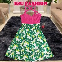 Đầm Váy Maxi Đi Biển 2 Dây Hồng Xanh Hoa Lá Họa Tiết Mùa Hè  Dáng Dài Thời Trang Nổi Bật Siêu Xinh Cho Nàng VA-31