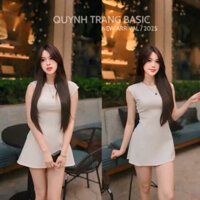 Đầm váy thun body Kèm quần bảo hộ Dáng chữ A cao cấp cá tính - QuynhTrangBasic