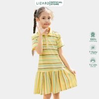 Đầm váy thun polo Lizard ngắn tay bé gái - 5SP24D139