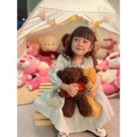 Đầm váy tiểu thư màu xanh mint nhẹ nhành cho bé gái