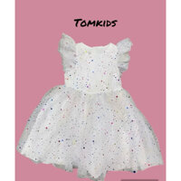 Đầm váy trắng công chúa bồng bềnh lấp lánh mặc tiệc dư xịn sz 3-6y