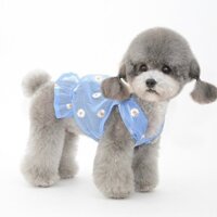 Đầm Váy Voan Hoa Cho Chó Mèo Mặc Thun Cotton Quần Áo Cho Thú Cưng Cao Cấp Hàn Quốc Hiha Pets.