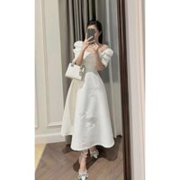 Đầm VEST PHỐI CỔ TRẮNG