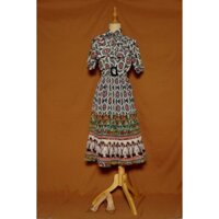 Đầm vintage hoạ tiết cổ điển