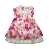 Đầm voan chấm bi bâu nhún