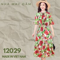 Đầm voan đuôi cá cổ nơ - Nhà May Đầm