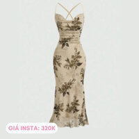 Đầm voan đuôi cá họa tiết (IG: 320k)