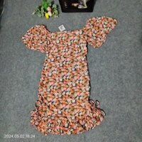 Đầm voan hoa nhí body tôn vòng 3