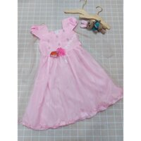 Đầm voan hồng cánh tiên công chúa dễ thương 2134