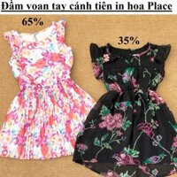 Đầm voan tay cánh tiên in hoa Place