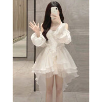 ĐẦM VOAN TAY DÀI ,ĐẦM VOAN ĐUÔI CÁ,ĐẦM VOAN ĐI BIỂN ,ĐI TIỆC,ĐI CHƠI CỰC XINH,ĐẦM VOAN PHỐI GẤM