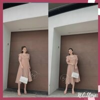 Đầm Voan Tơ Ánh Tuyết Dáng Maxi Cổ Bèo (shop Nguyên Cua)