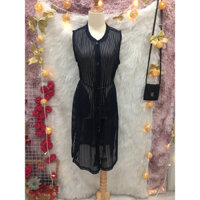 Đầm Voan Tơ Phom Suông Xuyên Thấu 2 hand Hàn Quốc - hiệu  Christina & Co- Size S M nhỏ 🌹