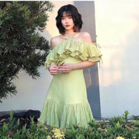 ĐẦM XANH CỔ YẾM PHỒNG XOÈ