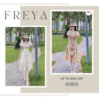 Đầm xinh - Váy dự tiệc - Đầm dáng dài cột nơ hoa nhí xinh xắn Cỏ