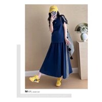 ĐẦM XINH-XET VÁY BẦU THIÊT KẾ ÁO KÈM CHÂN VÁY XINH XẮN MẶC ĐI LÀM ĐI CHƠI TRẺ TRUNG NĂNG ĐỘNG V907