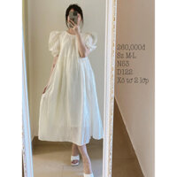 Đầm xô tơ 2 lớp màu mỡ gà new