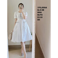 Đầm xô trắng 2hand