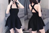 Đầm Xòe 2 Dây Chéo Lưng Thời Trang Gautier