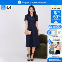 Đầm xòe cổ danton thời trang GUMAC - LDF0326