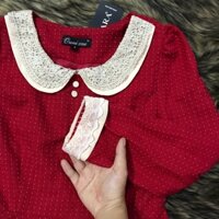 Đầm xoè công chúa phối ren 2 lớp dày dặn