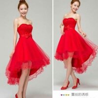 Đầm xoè cúp ngực nơ eo - mã 5k A19141