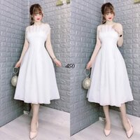 Đầm xoè cúp xếp ly bo beo con kiến siêu xinh TRIPBLE T DRESS -size M/L -MS188V