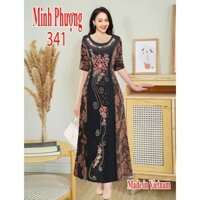 Đầm xòe dạ hội cao cấp (Màu: Đồng, Vàng, Hồng tím, Đỏ) - Free size