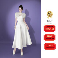 Đầm xoè dự tiệc thiết kế phối áo choàng cao cấp sang trọng - CAT BOUTIQUE - DX222