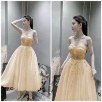 Đầm xoè dự tiệc TRIPBLE T DRESS công chúa cúp ngực kết cườm - size M/L - MS422V