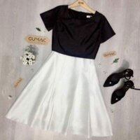 Đầm xòe Gumac cách tân áo croptop gắn liền