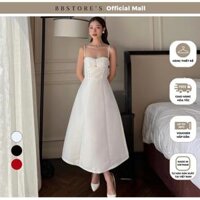 Đầm Xòe Hai Dây Dự Tiệc Nhún Cúp Ngực Sang Trọng (không kèm hoa) BBSTORE'S -D2765