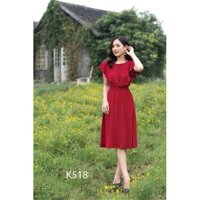 ĐẦM XÒE HÀNG THIẾT KẾ K518 - H Ladies (Hàng may thiết kế ,ảnh thật shop tự chụp)