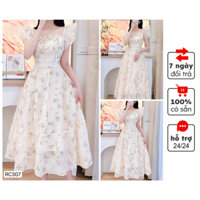 Đầm xòe hoa nhí đi cafe, dự tiêc_RC307_NewB fashion