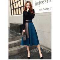 ĐẦM XÒE PHỐI MÀU DA LỘN