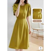 ĐẦM XÒE VÀNG LỤA TAY XẾP LI