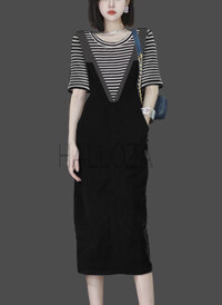 Đầm yếm big size, đầm cho người mập, đầm dự tiệc cho người mập - XXL