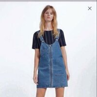 Đầm yếm denim zara vnxk