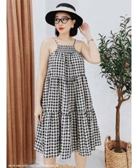 ĐẦM YẾM SỌC CARO 3 TẦNG 2 DÂY - 2464