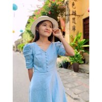 Đầm/váy linen vintage nhiều màu cao cấp