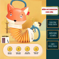 Đàn Accordion con cáo phát nhạc, đồ chơi giáo dục cho bé 1-3 tuổi, giúp bé trải nghiệm nhạc cụ, rèn luyện kỹ năng tay