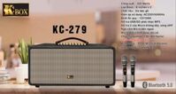 Dàn âm thanh di động KCBox KC-279 - Loa kéo, loa xách tay di động 3 đường tiếng - Kèm 2 micro UHF