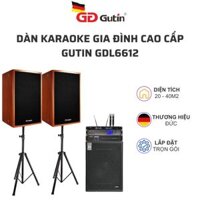 Dàn âm thanh karaoke gia đình cao cấp chính hãng GUTIN GDL6612, thương hiệu Đức, mẫu mã rất đẹp (cho phòng 20-40m2, loa full bass 30, vang số, sub hơi bass 40)