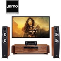 Dàn âm thanh : Loa front Jamo Concert C95 II và Ampli Denon DRA-800H