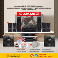 Dàn âm thanh xem phim nghe nhạc Dolby Atmos 5.1.2 Onkyo TX NR7100 - Combo 08