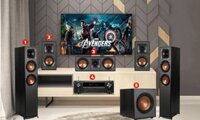 DÀN ÂM THANH XEM PHIM - NGHE NHẠC 5.1 YAMAHA RX V6A - KLIPSCH 620F SERIS