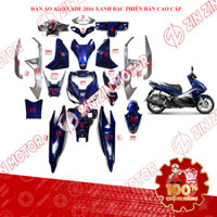 Dàn Áo AB 2016, Dàn Áo Xe Air Blade 125 2016 Xanh Bạc Phiên Bản Cao Cấp Chính Hãng Honda - ZZM